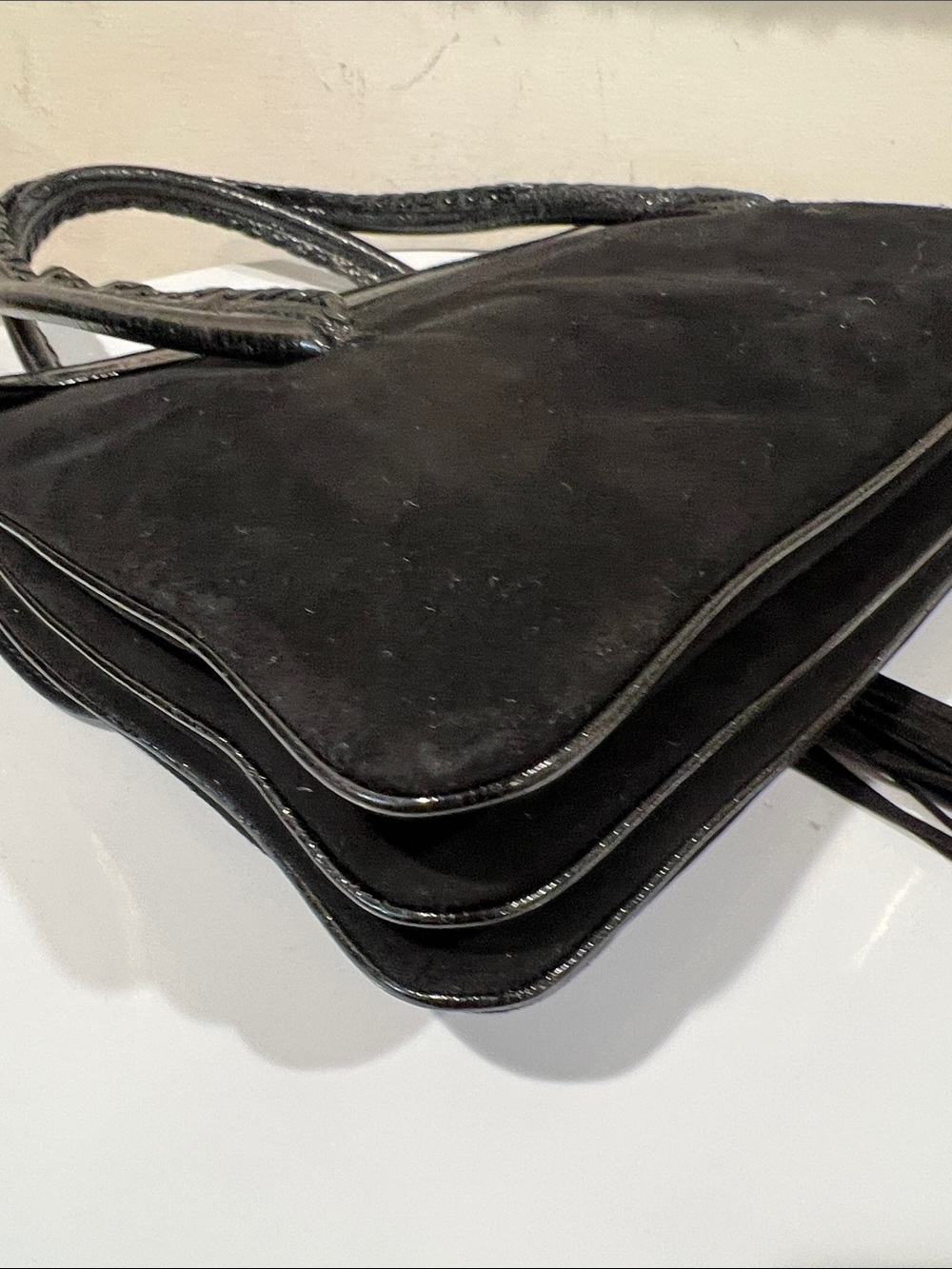 Dolce & Gabbana Black Suede Fringe Shoulder Bag - Picture 14 of 17